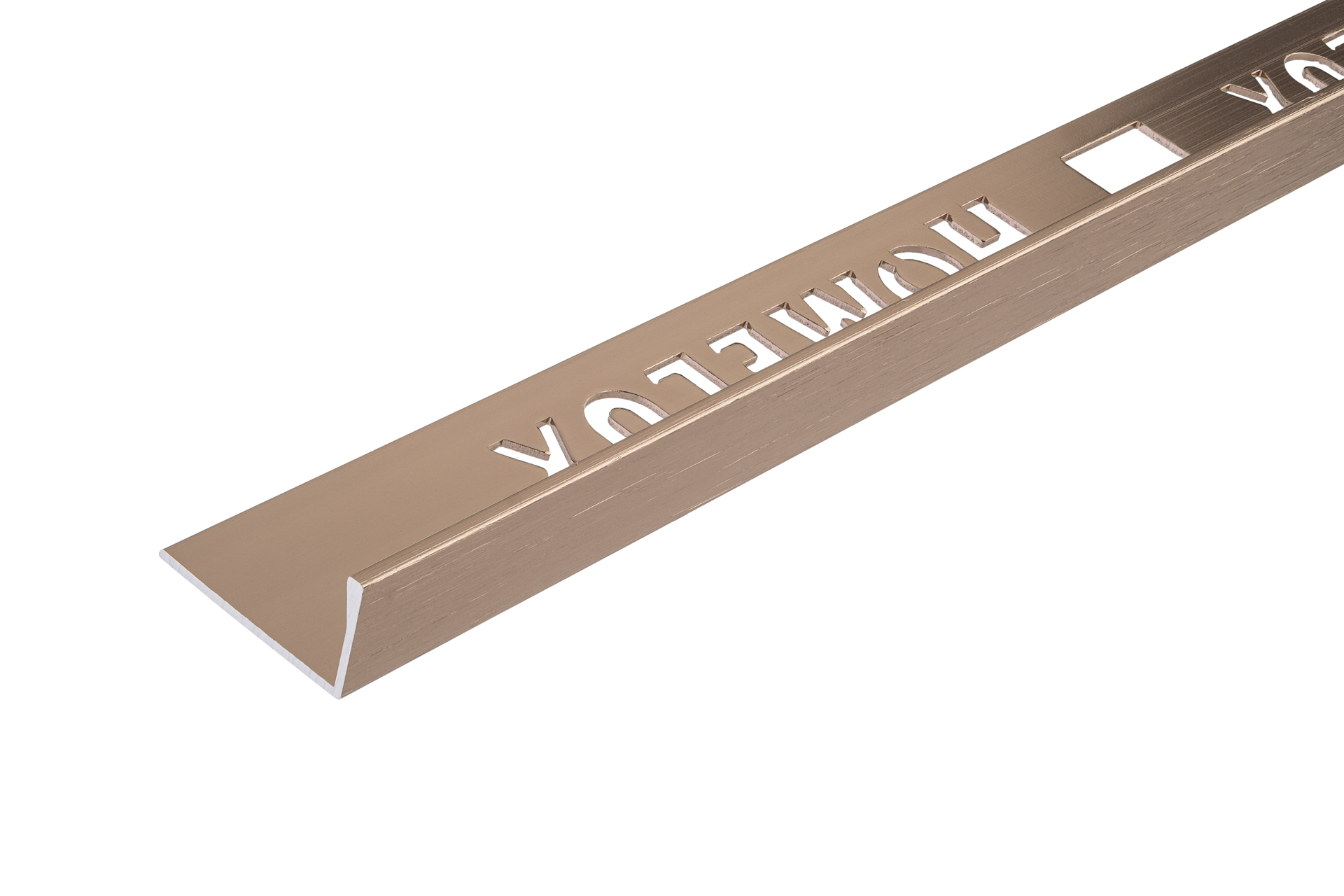 L profila sienas flīžu līste – šampānieša - Erkulis & CO