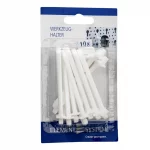 PVC āķu komplekts 10 gab. 75 mm balts Sīkattēls - 1