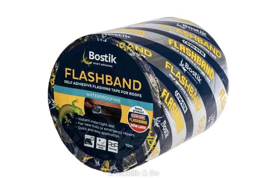 Bitumena lente jumtiem Bostik Flashband alumīnija