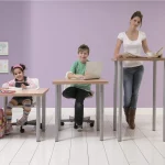 Galda kāja teleskopiski regulējama matēti melna Sīkattēls - 3